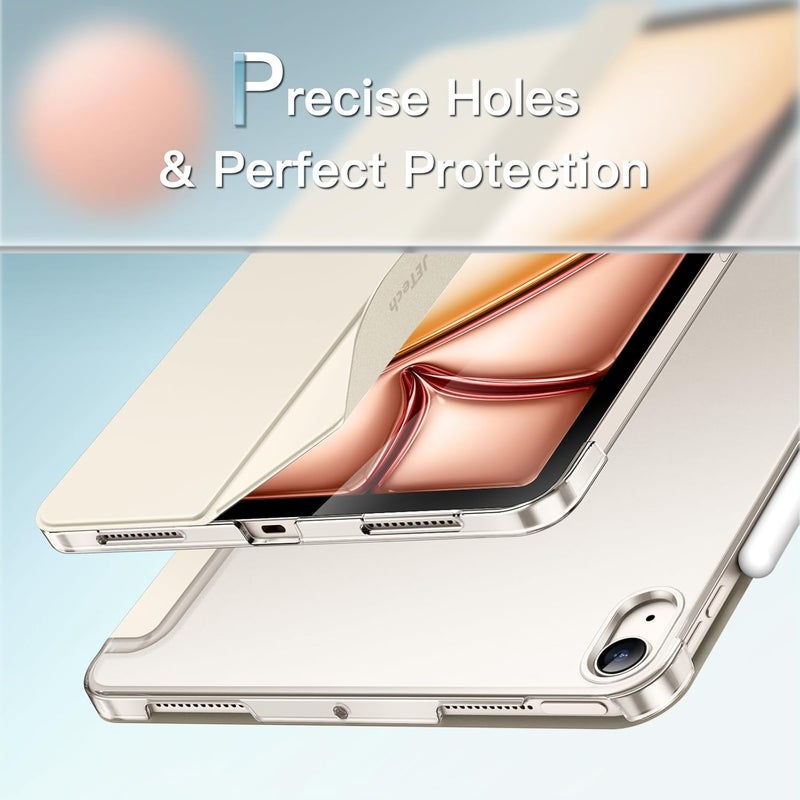 Jetech Case for iPad Air 11-Inch M3/M2 (2025/2024), iPad Air 5/4 (2022/2020 5th/4th Generation 10.9-Inch), Slim Stand Hard Back Shell Cover with Auto Wake/Sleep (Starlight) - Image 3